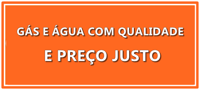 gas e água com qualidade